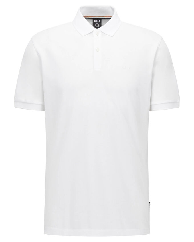 Рубашка-Поло Pallas с короткими рукавами Boss, белый