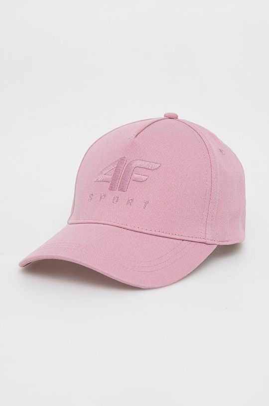 Хлопковая бейсболка 4F, розовый