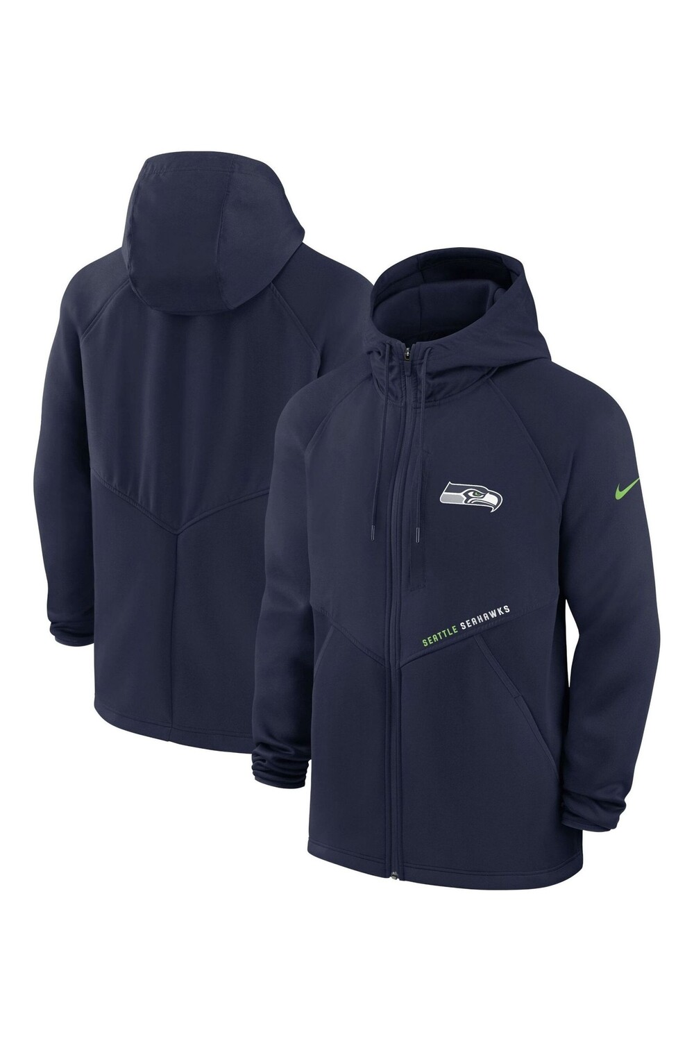 

Толстовка Nike на молнии Field Fanatics Seattle Seahawks Nike, синий