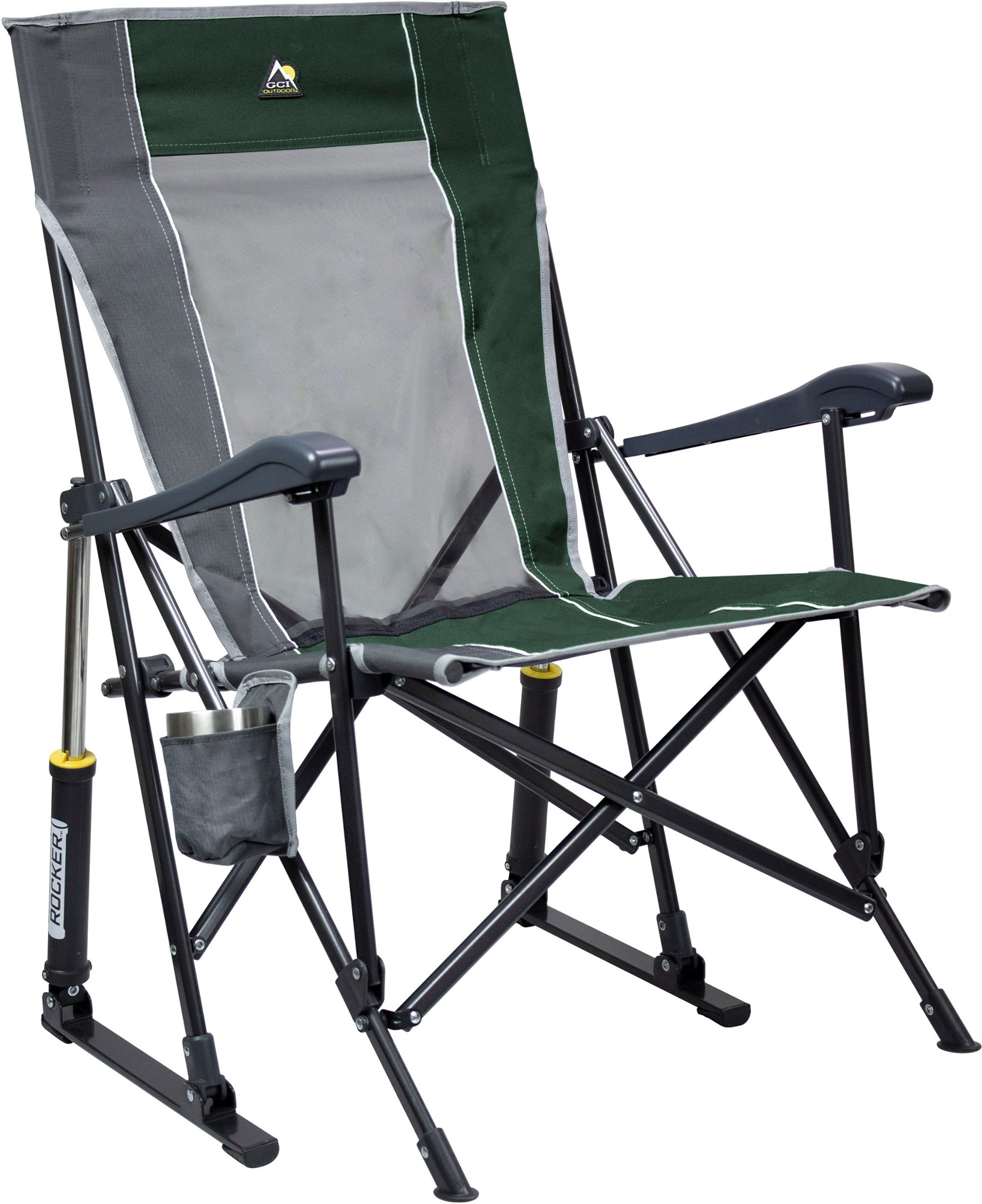 Кресло-качалка RoadTrip GCI Outdoor, зеленый кресло качалка с солнцезащитным козырьком gci outdoor серый