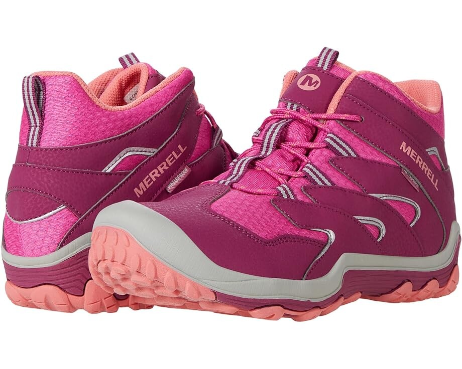 

Походные ботинки Merrell Chameleon 7 Access Mid Waterproof, цвет Berry