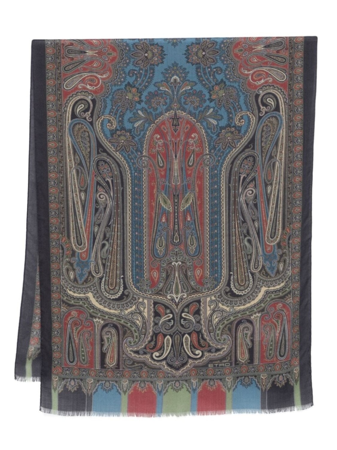 

ETRO шарф с принтом пейсли, синий