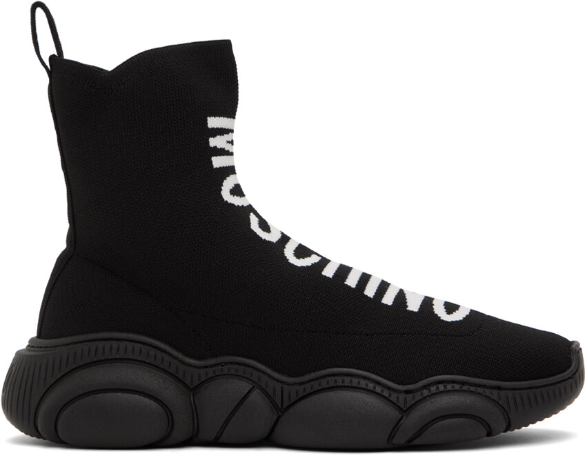 

Черные кроссовки Moschino Teddy Sock