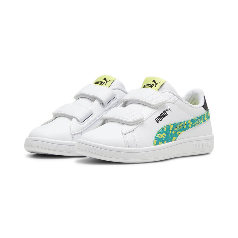 

Кроссовки PUMA Smash 3.0 Masked Hero PUMA White Sparkling Green Lime Sheen