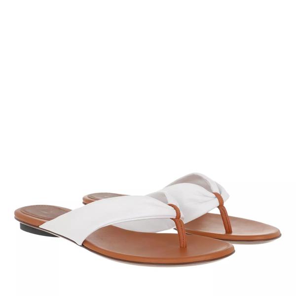 Сандалии flat sandals bicolor lamb leather white L´Autre Chose, белый цена и фото