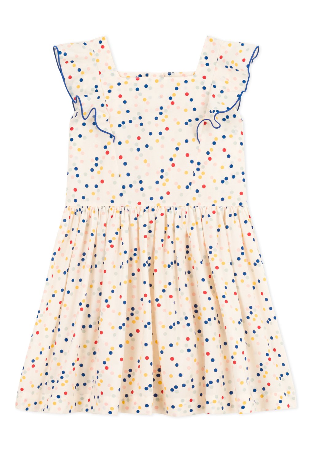 повседневное платье robe petit bateau цвет avalanche multi coloured Повседневное платье Petit Bateau, цвет marshmallow multico