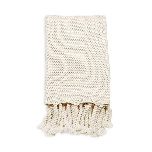 

Большой плед Trestles антикварного белого цвета POM POM AT HOME, цвет White