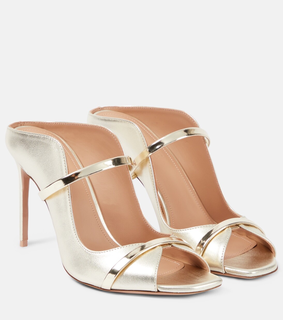 

Сабо noah 90 из кожи металлик Malone Souliers, металлический