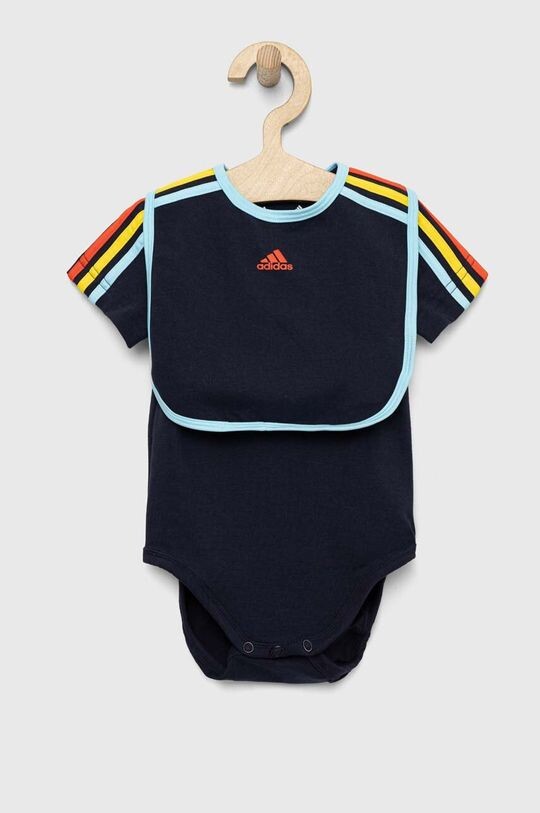 

Боди adidas для малышей I 3S ПОДАРОЧНЫЙ НАБОР, темно-синий