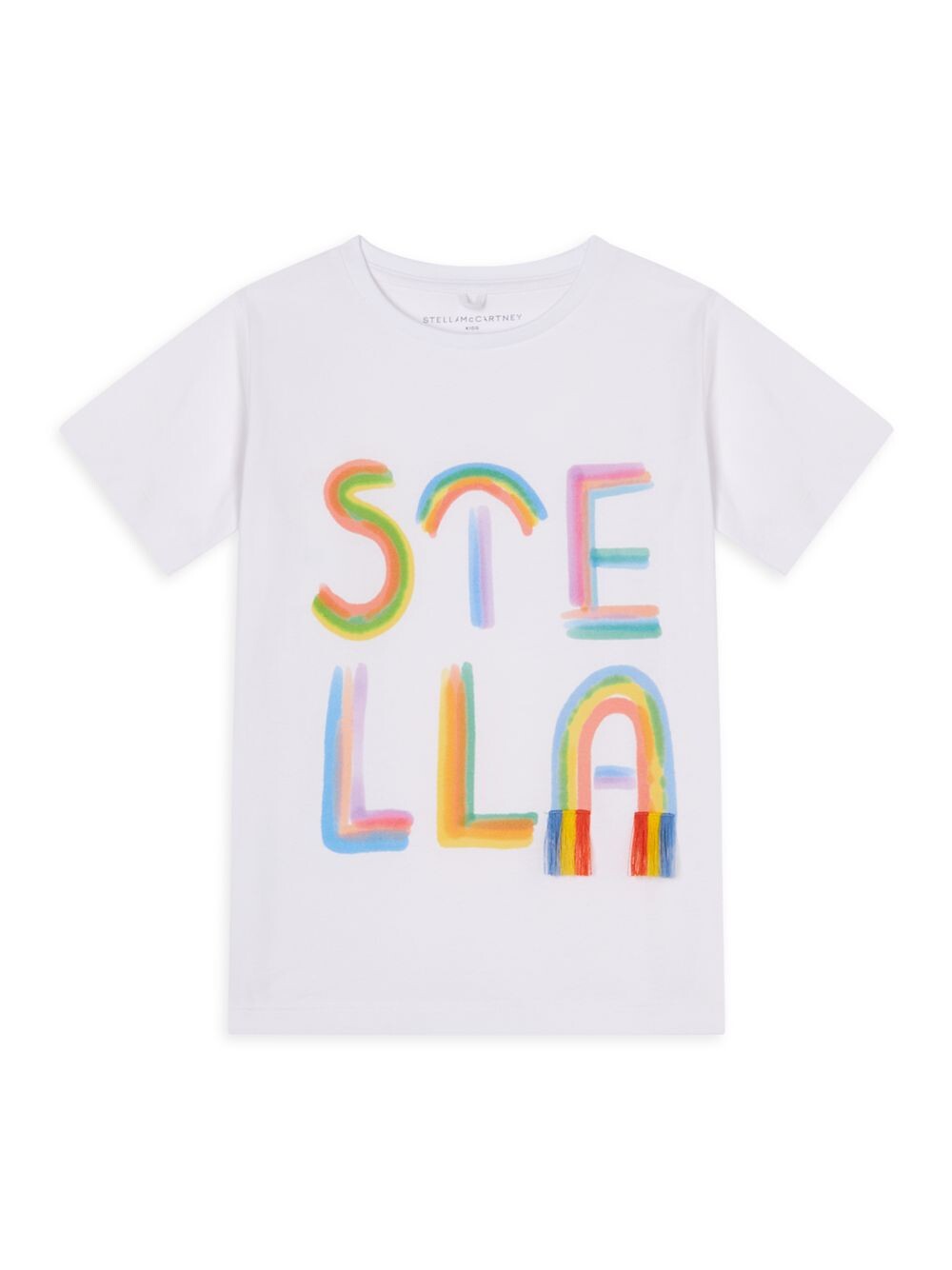 

Футболка Rainbow Stella для маленьких девочек и девочек Stella McCartney Kids, белый