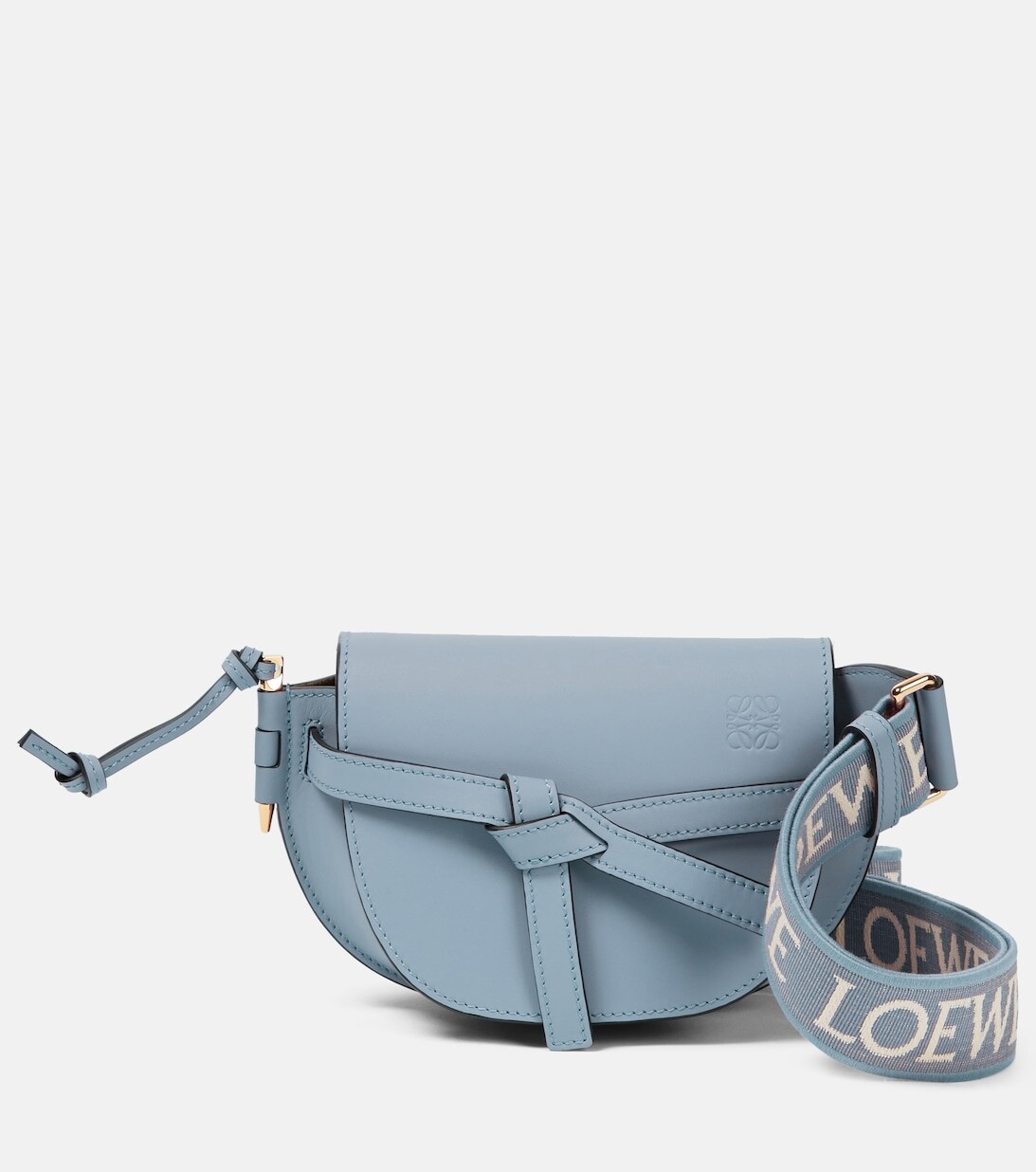 

Кожаная сумка через плечо Gate Dual Mini Loewe, синий