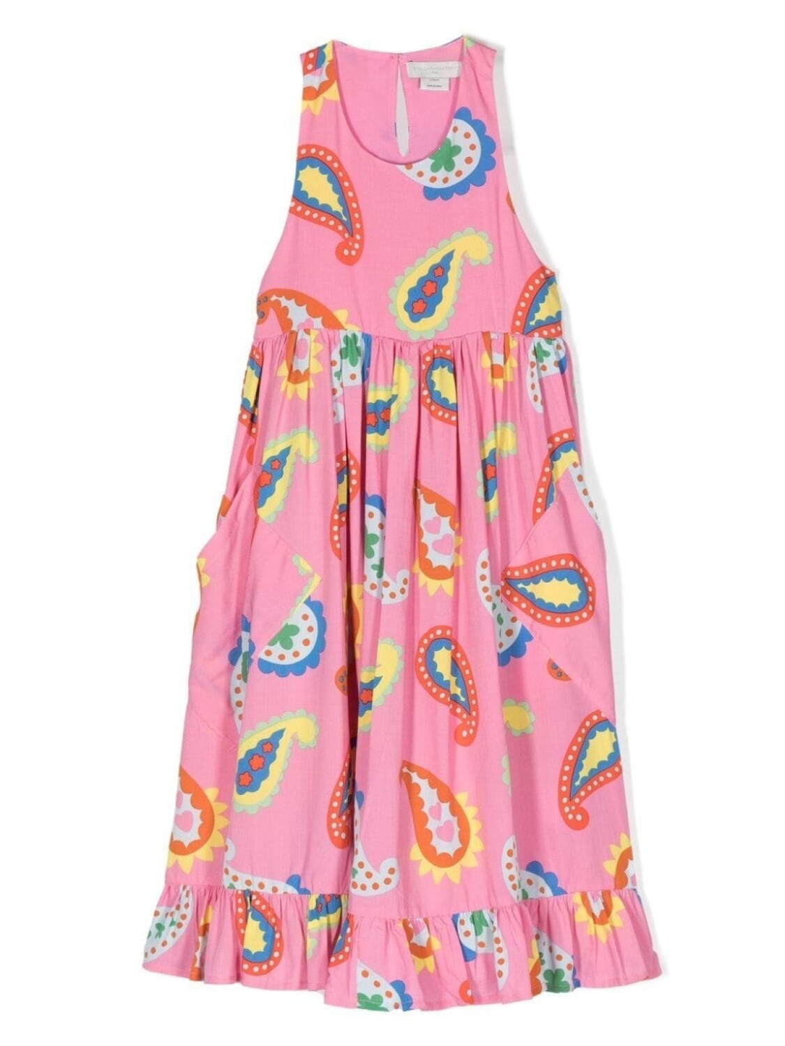

Stella McCartney Kids длинное платье с принтом пейсли, розовый