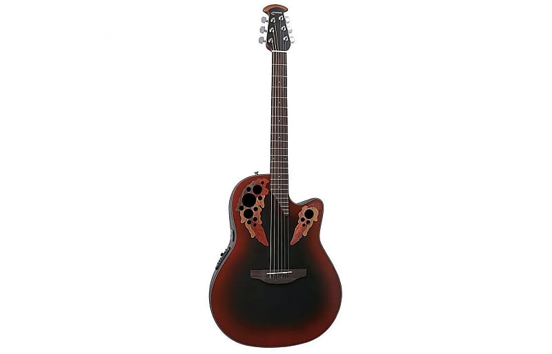 ovation ce44 rbb Акустическая гитара Ovation CE44-RRB Celebrity Mid-Depth Lyrachord Body 6-String Acoustic-Electric Guitar w/ABS Case