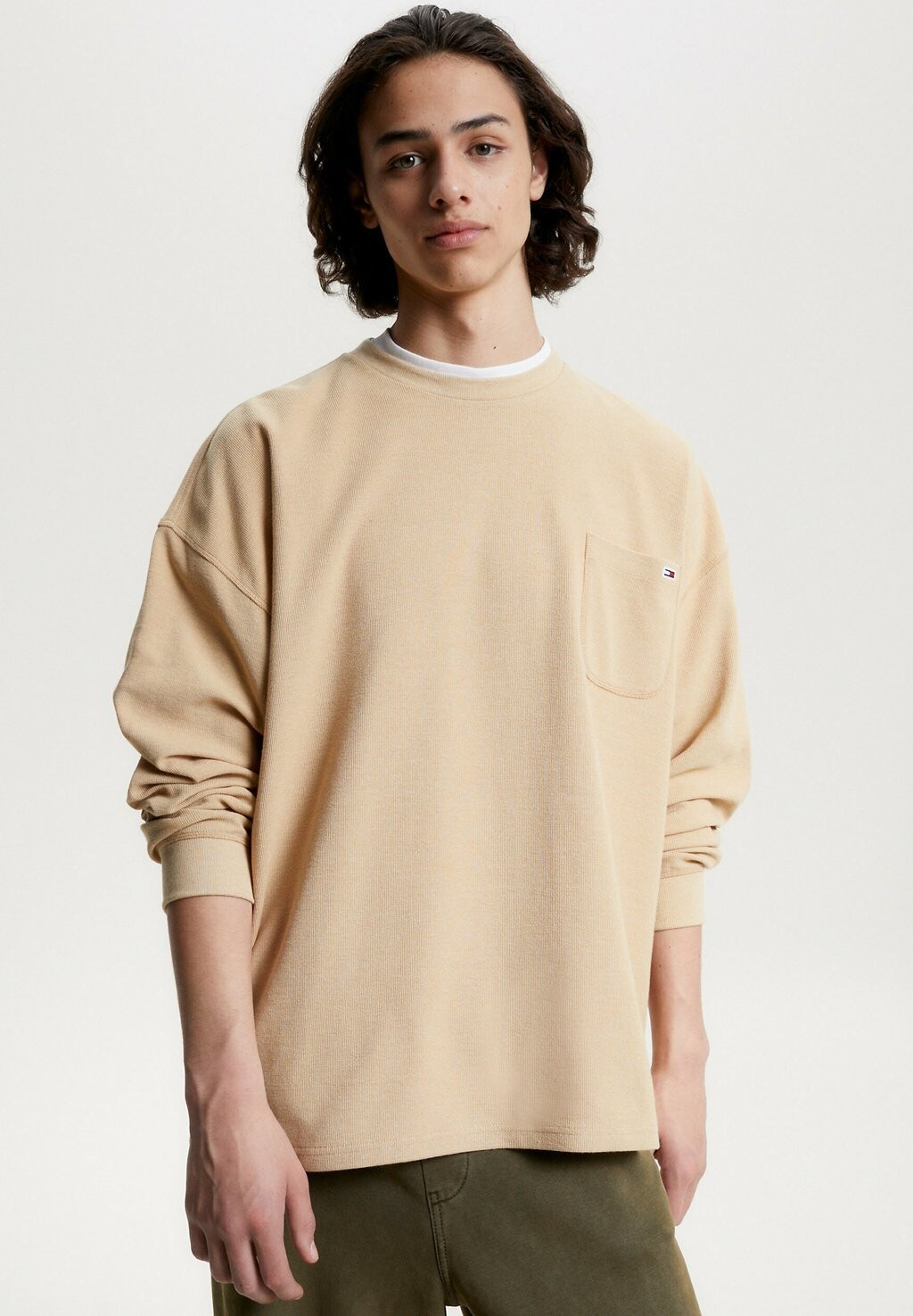 

Свитер LONGSLEEVE RLX WAFFLE SNIT Tommy Jeans, желто-песочный