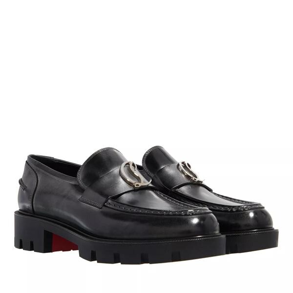 

Лоферы moc lug loafers Christian Louboutin, черный