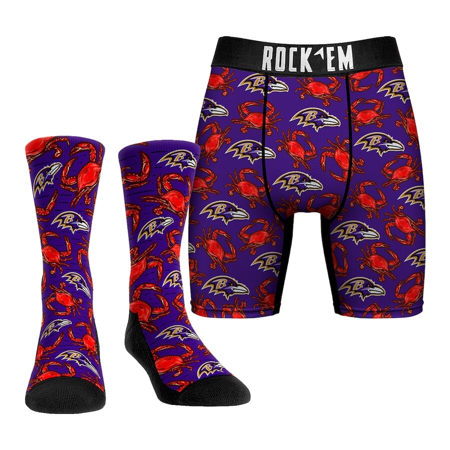 

Носки Rock Em Socks Baltimore Ravens