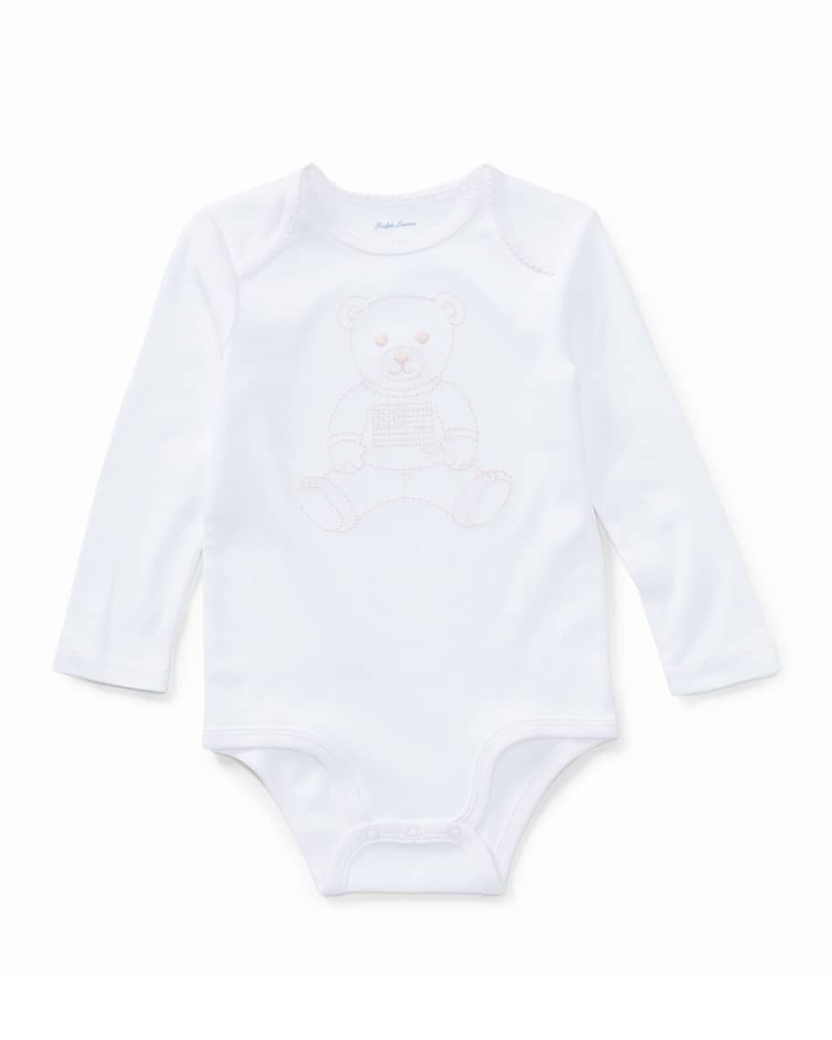 

Боди с длинными рукавами и вышивкой Polo Bear, размер 3–12 мес. Ralph Lauren Childrenswear