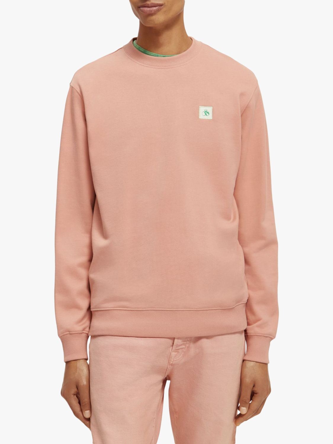 

Классический джемпер с круглым вырезом Scotch & Soda, розовый