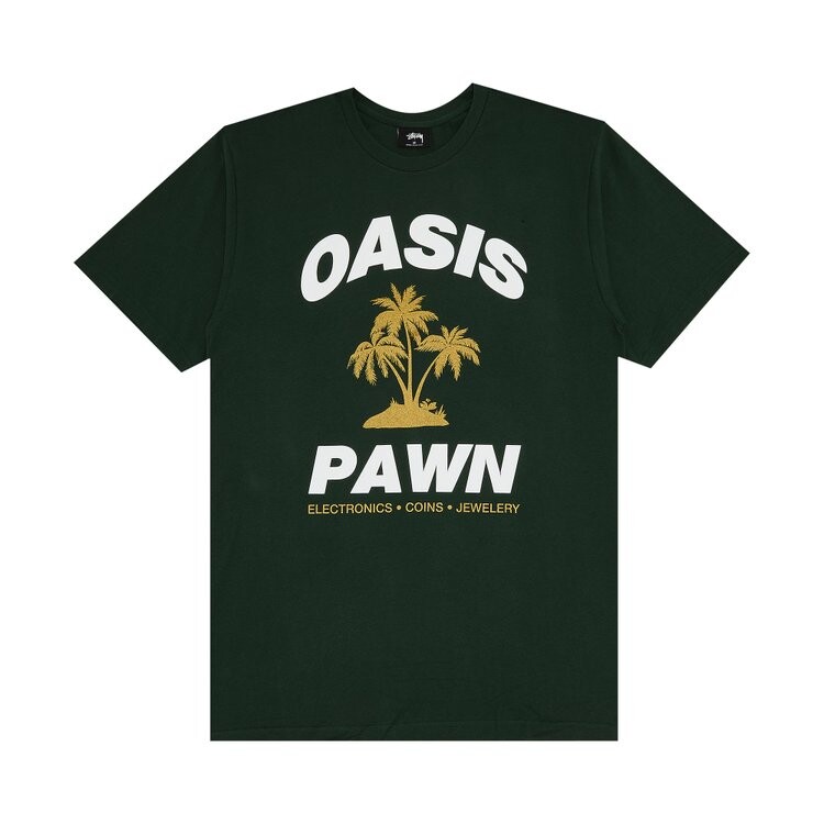 

Футболка Stussy Oasis Pawn 'Pine', зеленый