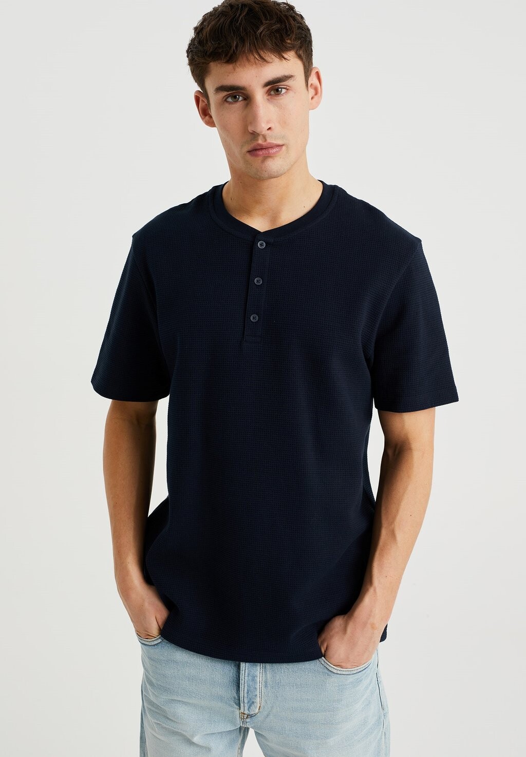 

Футболка базовая MET STRUCTUUR WE Fashion, цвет blue