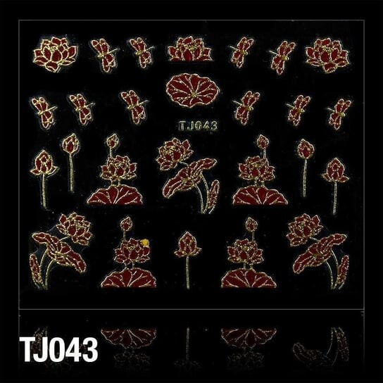 

3D наклейки - Цветы Tj043 Часть, Molly Lac