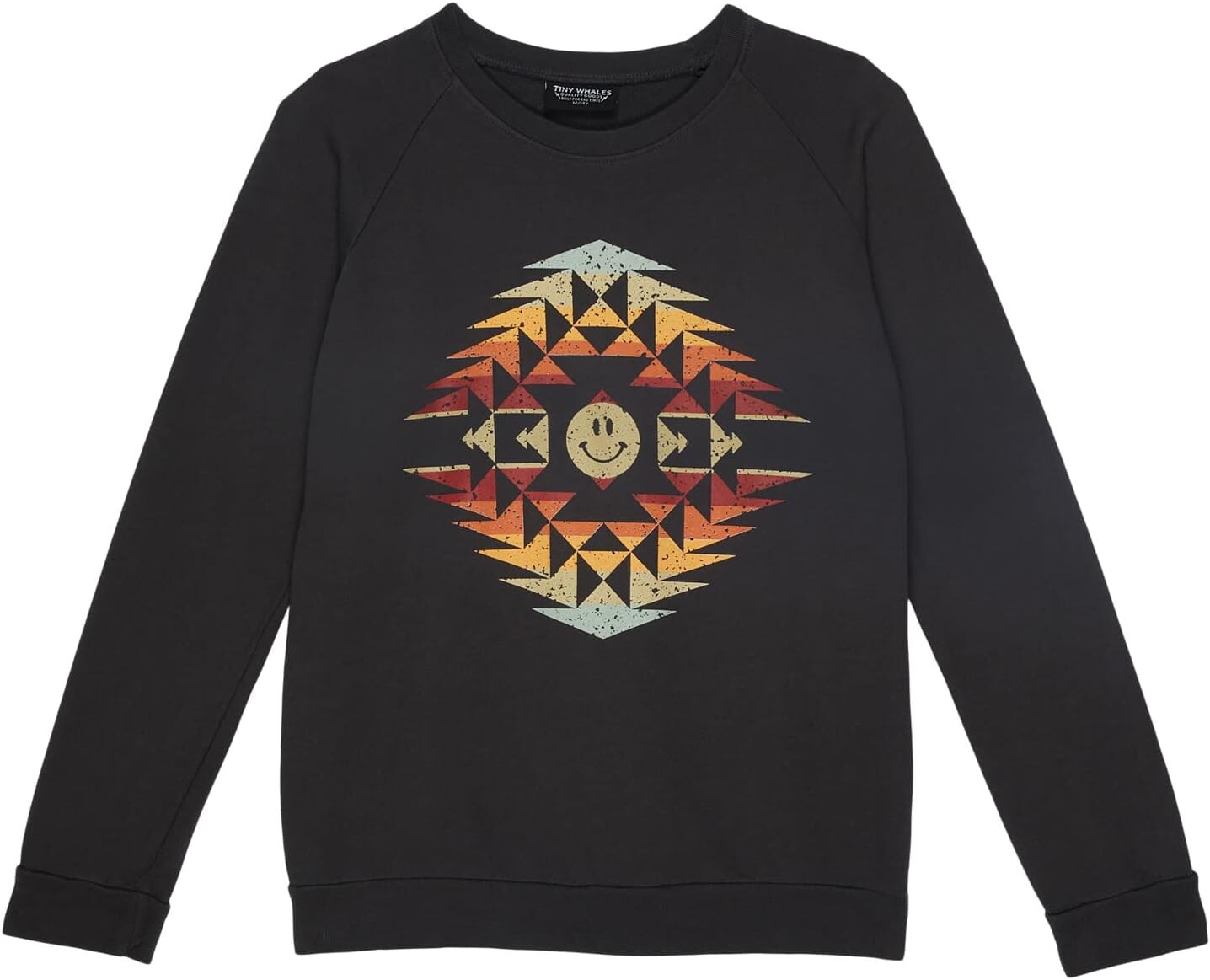 

Толстовка Tiny Whales Happy Camper Crew Neck Sweatshirt, цвет Faded Black