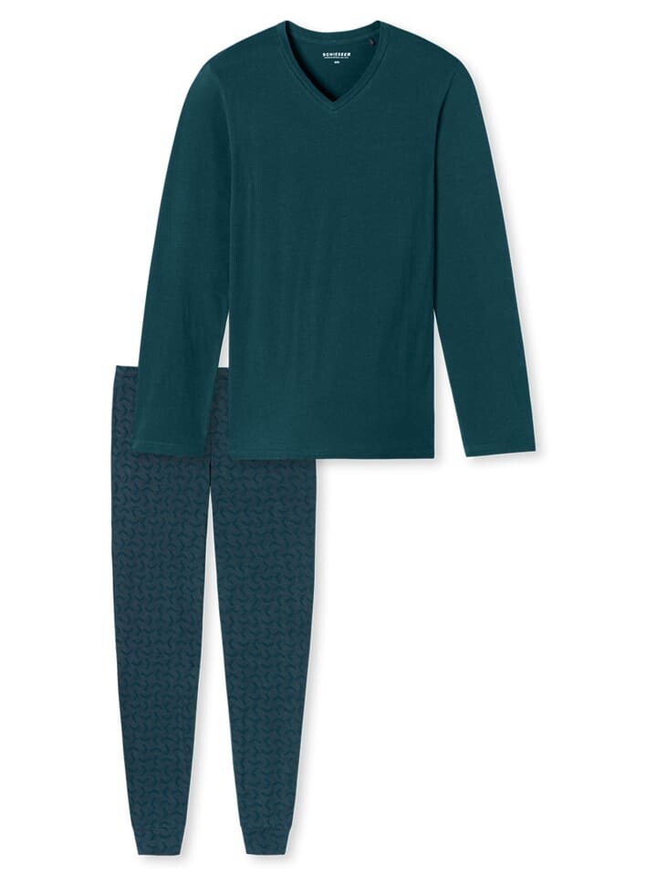 

Пижама Schiesser Casual Essentials, цвет petrol