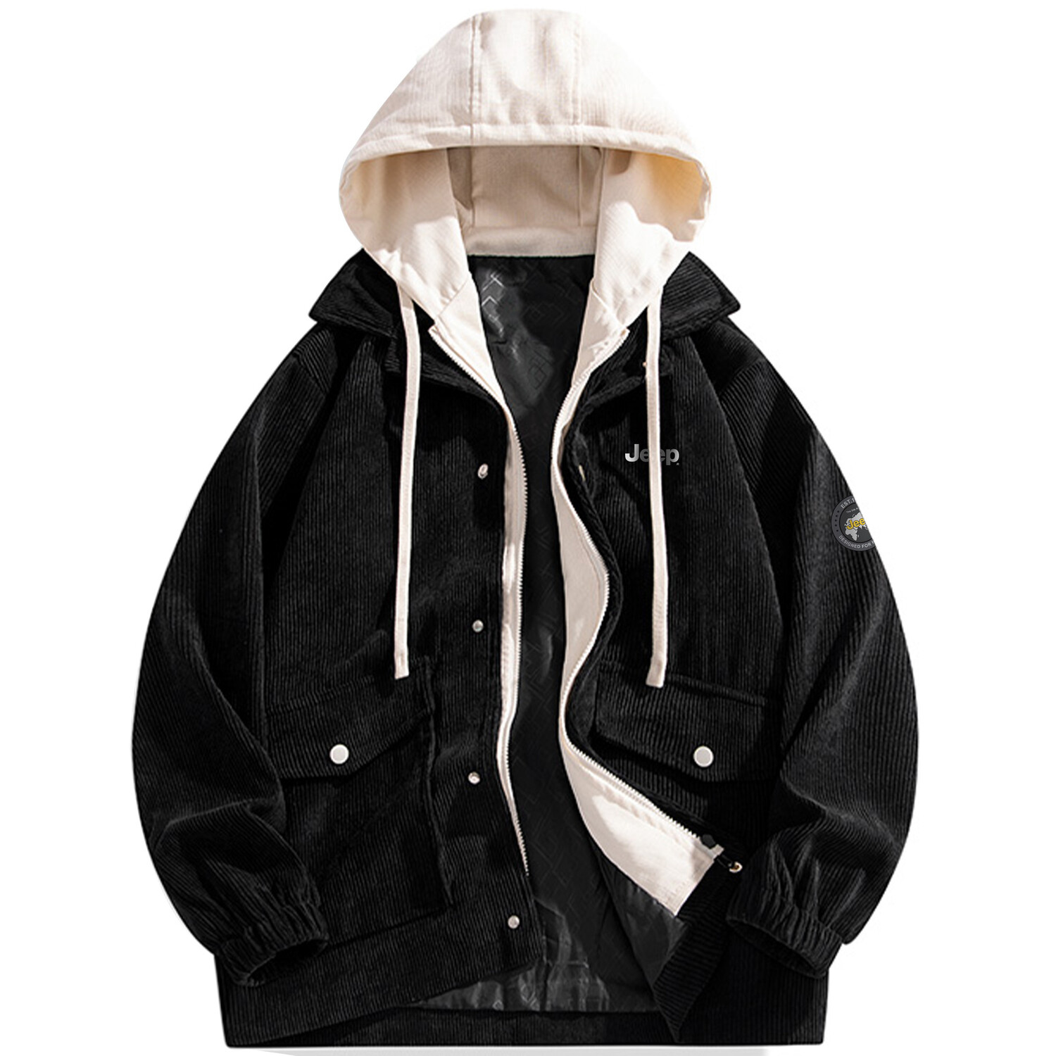 

Куртка унисекс Jeep, цвет Black [Fleece-Lined Thickened]