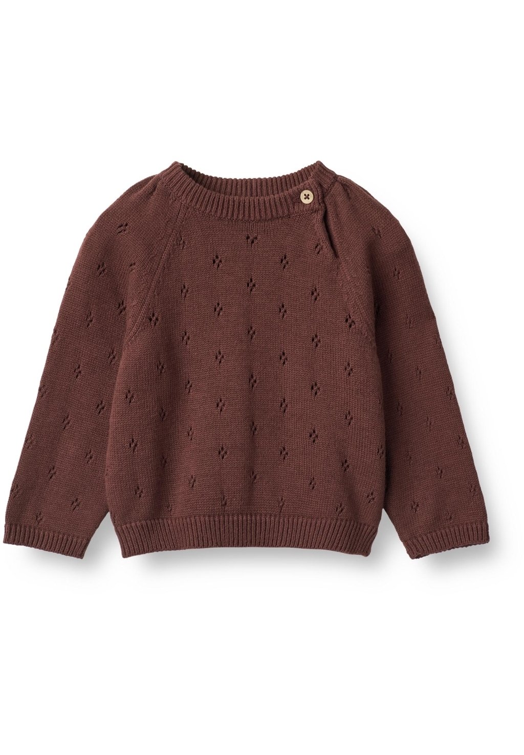 Вязаный свитер MIRA Wheat, цвет aubergine