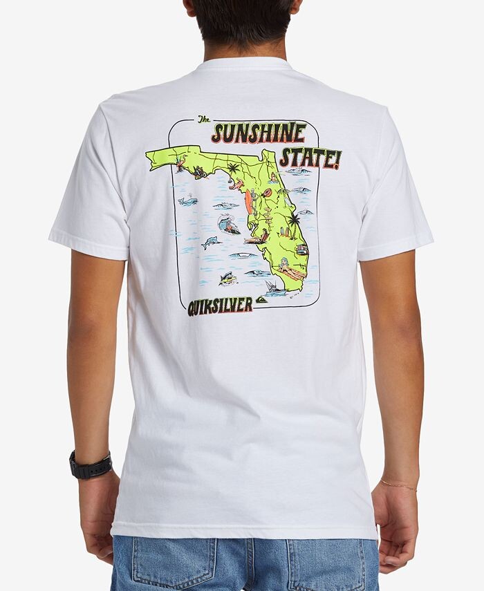 

Мужская футболка классического кроя Fl Southern Fun Quiksilver, белый