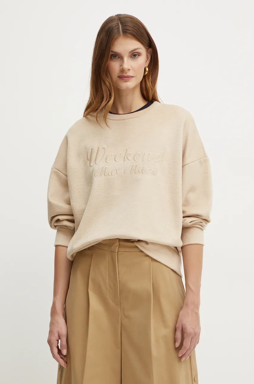 

Толстовка Weekend Max Mara из смесовой шерсти, бежевый