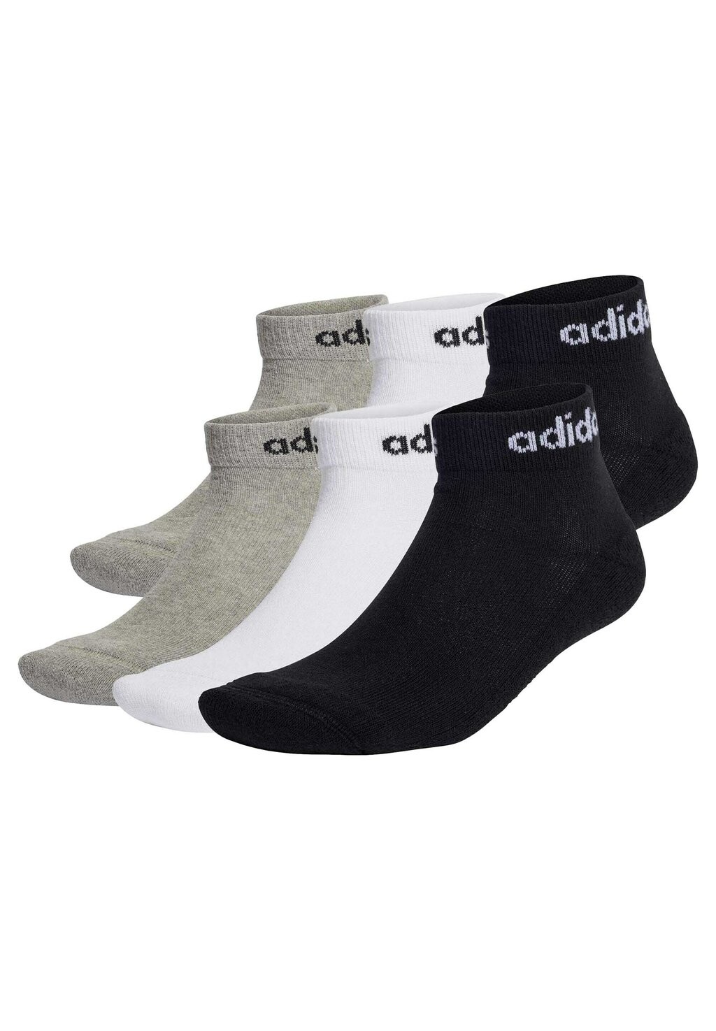 

Носки НАБОР УНИСЕКС 6ER adidas Sportswear, schwarz grau weiß