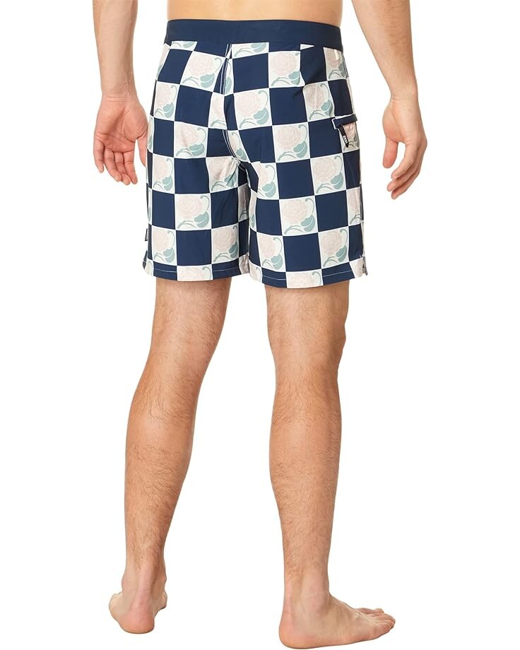 

Шорты для плавания Vans The Daily Check 17" Boardshorts, цвет Dress Blues