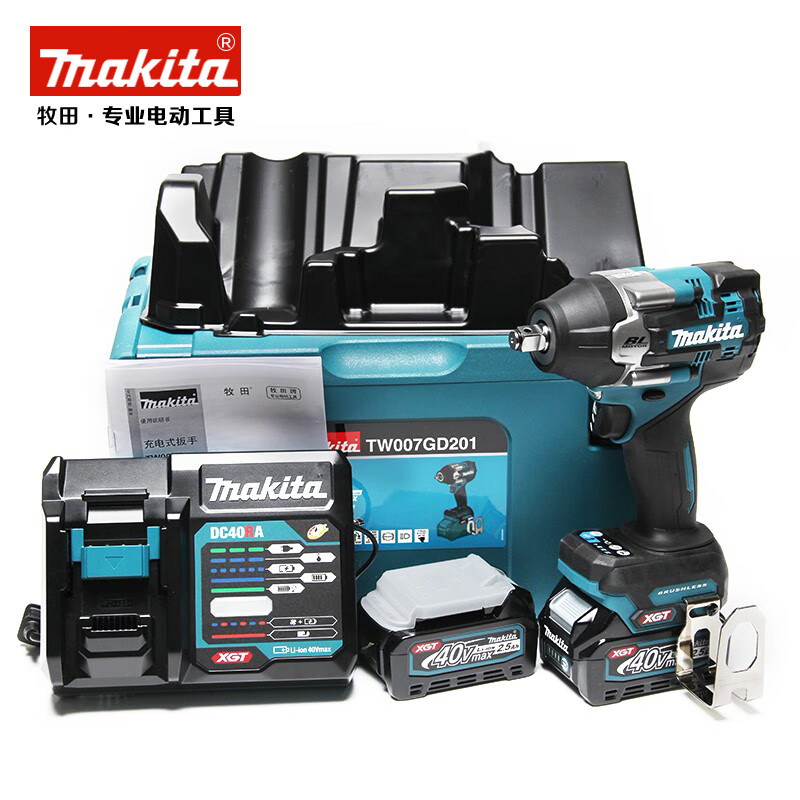 Гайковерт аккумуляторный Makita TW007GM201 + двойной аккумулятор