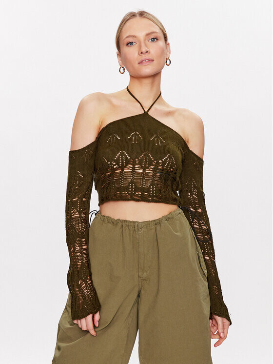 

Укороченный свитер Bdg Urban Outfitters, хаки