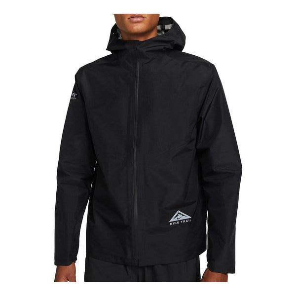 Куртка Men's Nike GORE-TEX Solid Color Alphabet Printing Zipper Hooded Jacket Black, черный худи nike solid color alphabet hooded da4256 010 черный