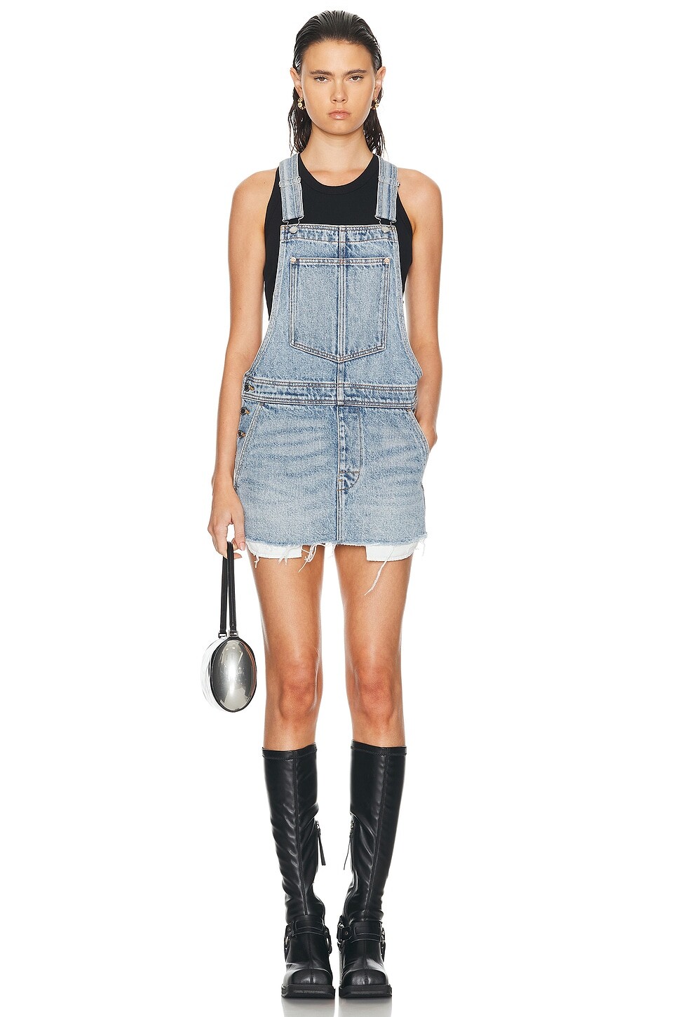 

Комбинезон мини-платье Alexander Wang, цвет Vintage Faded Indigo