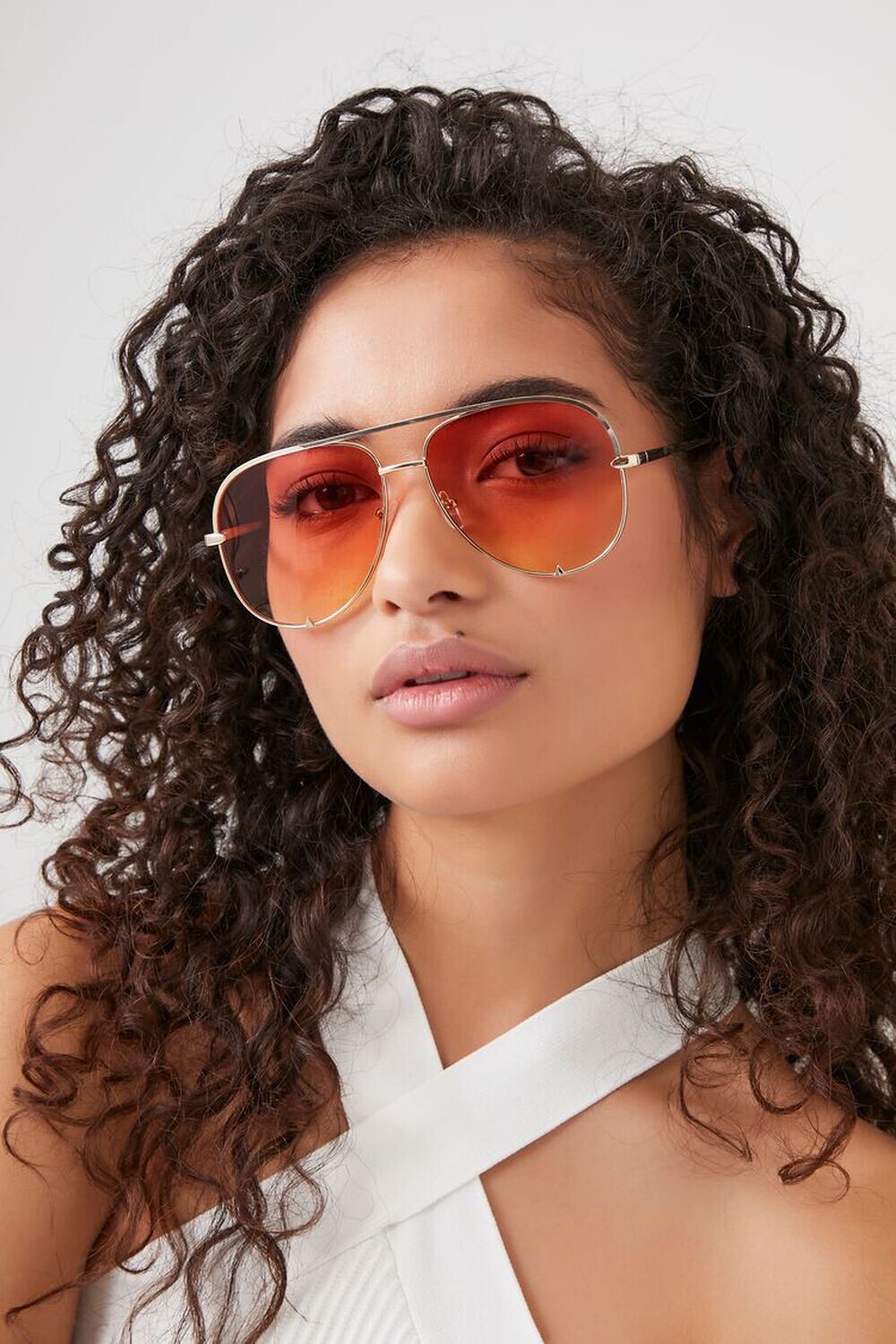 

Солнцезащитные очки-авиаторы Forever 21, золотой