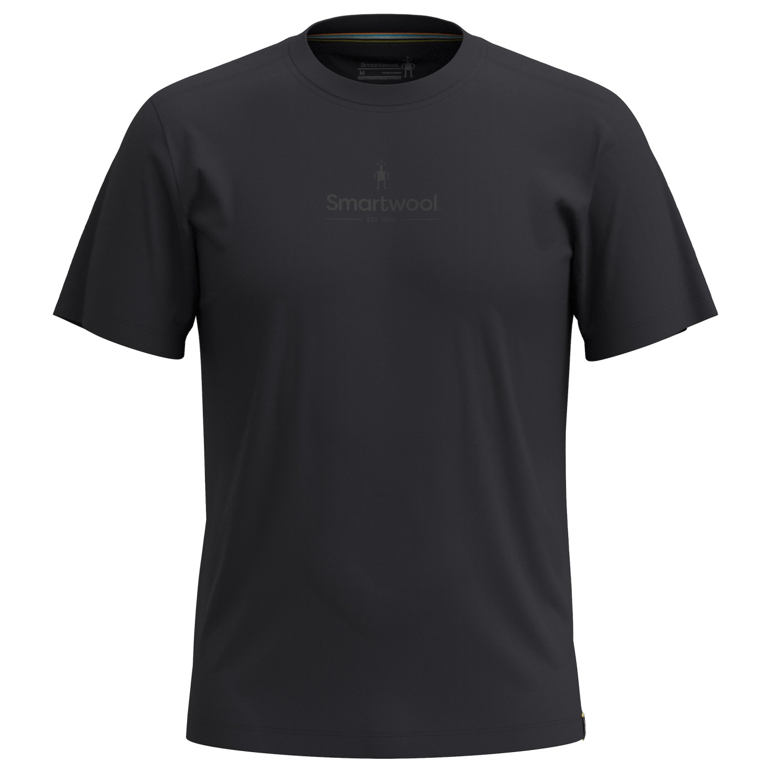 Рубашка из мериноса Smartwool Logo Graphic S/S Tee Slim Fit, черный
