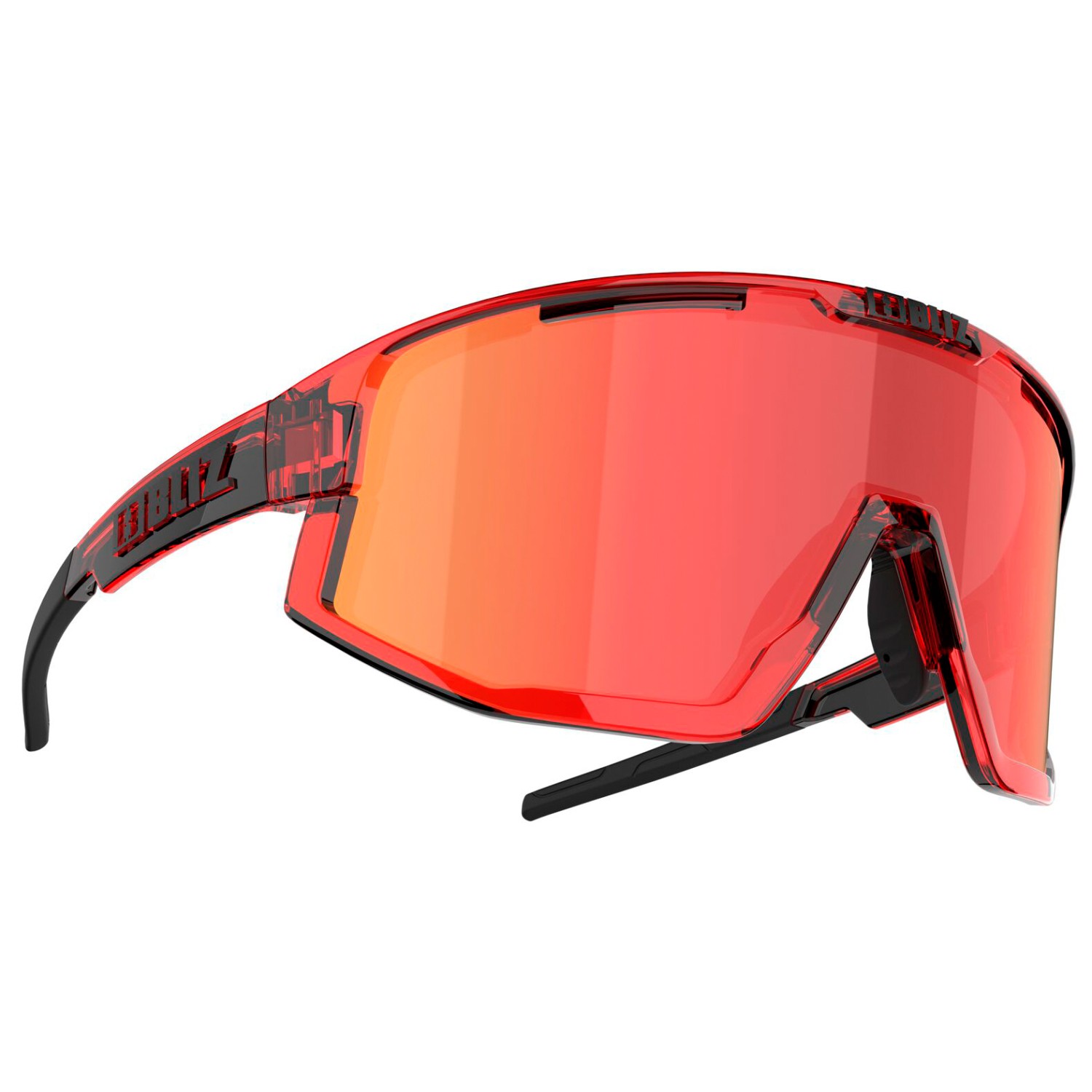 Велосипедные очки Bliz Fusion Cat: 3 VLT 14%, цвет Transparent Red/Transparent Red Jawbone