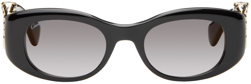

Черные солнцезащитные очки Panthere de Cartier CT0472S Cartier