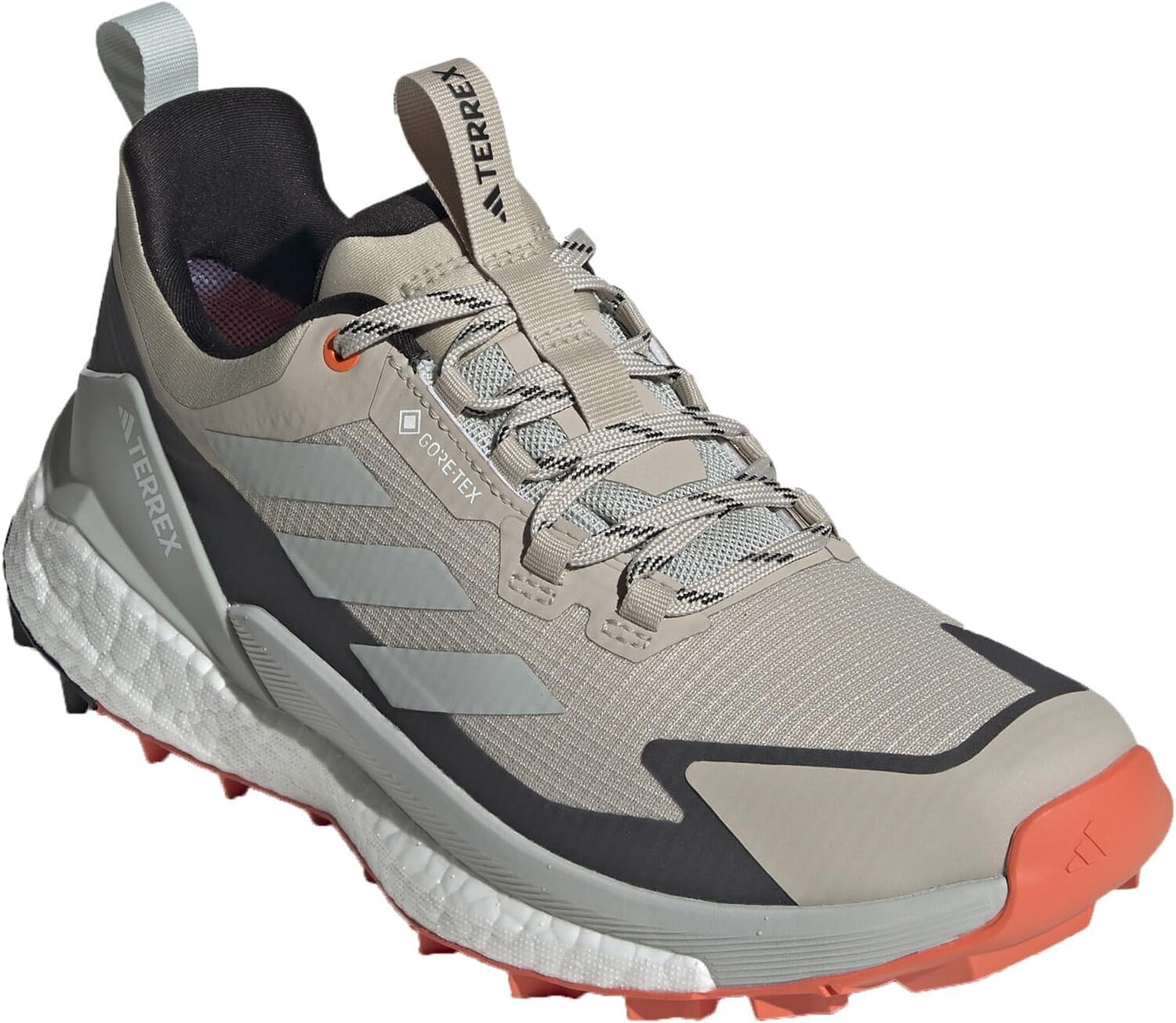 

Походная обувь Terrex Free Hiker 2 Low GORE-TEX adidas, цвет Wonder Beige/Core Black/Semi Impact Orange