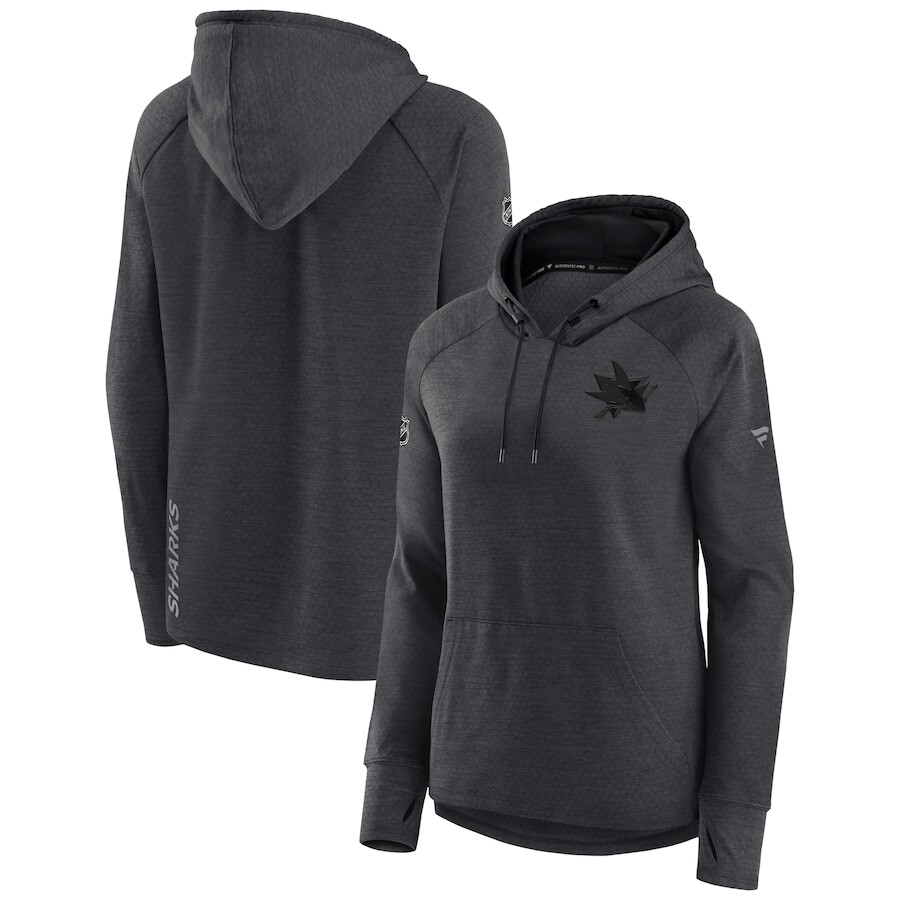

Пуловер с капюшоном Fanatics Branded San Jose Sharks, угольный