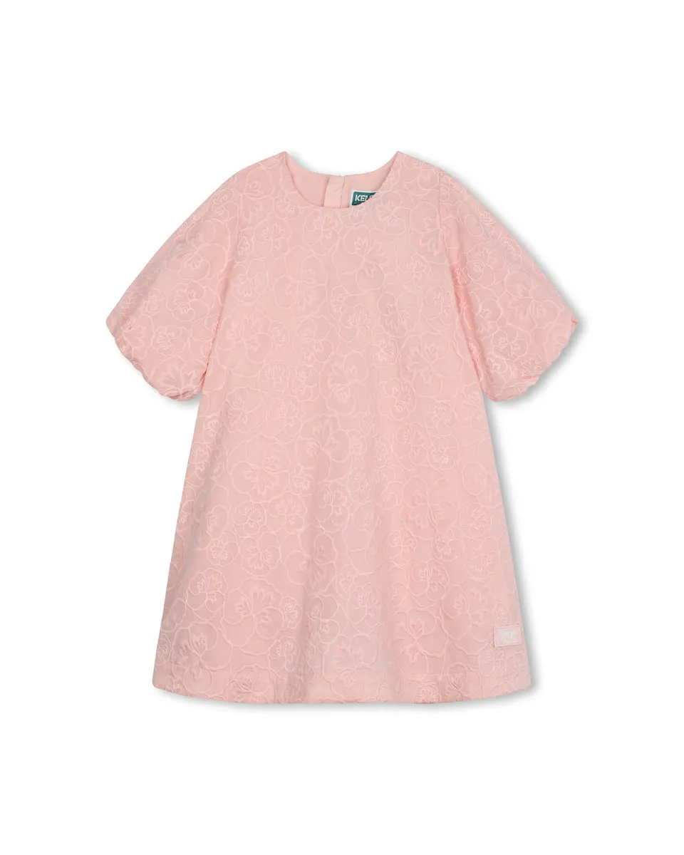 

Платье для девочки из розового хлопка Kenzo Kids