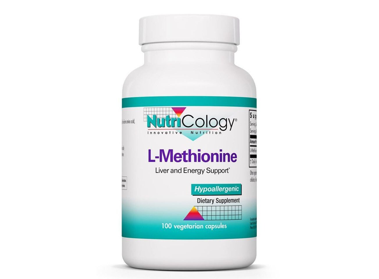 

Nutricology, L-метионин 500 мг, 100 вегетарианских капсул