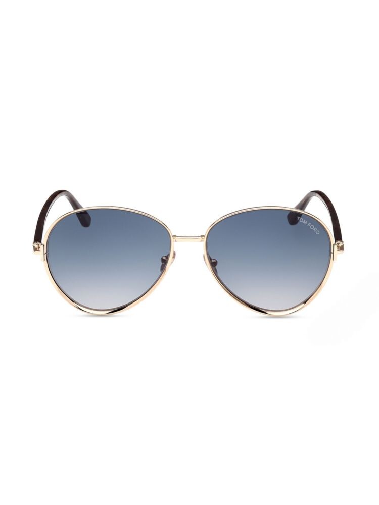 

Солнцезащитные очки-пилоты Rio 59MM Tom Ford, синий