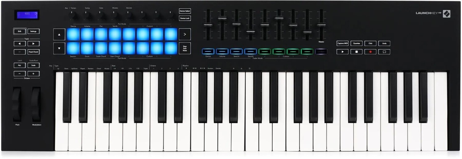 

Novation Launchkey 49 MK3 49-клавишная клавиатура-контроллер