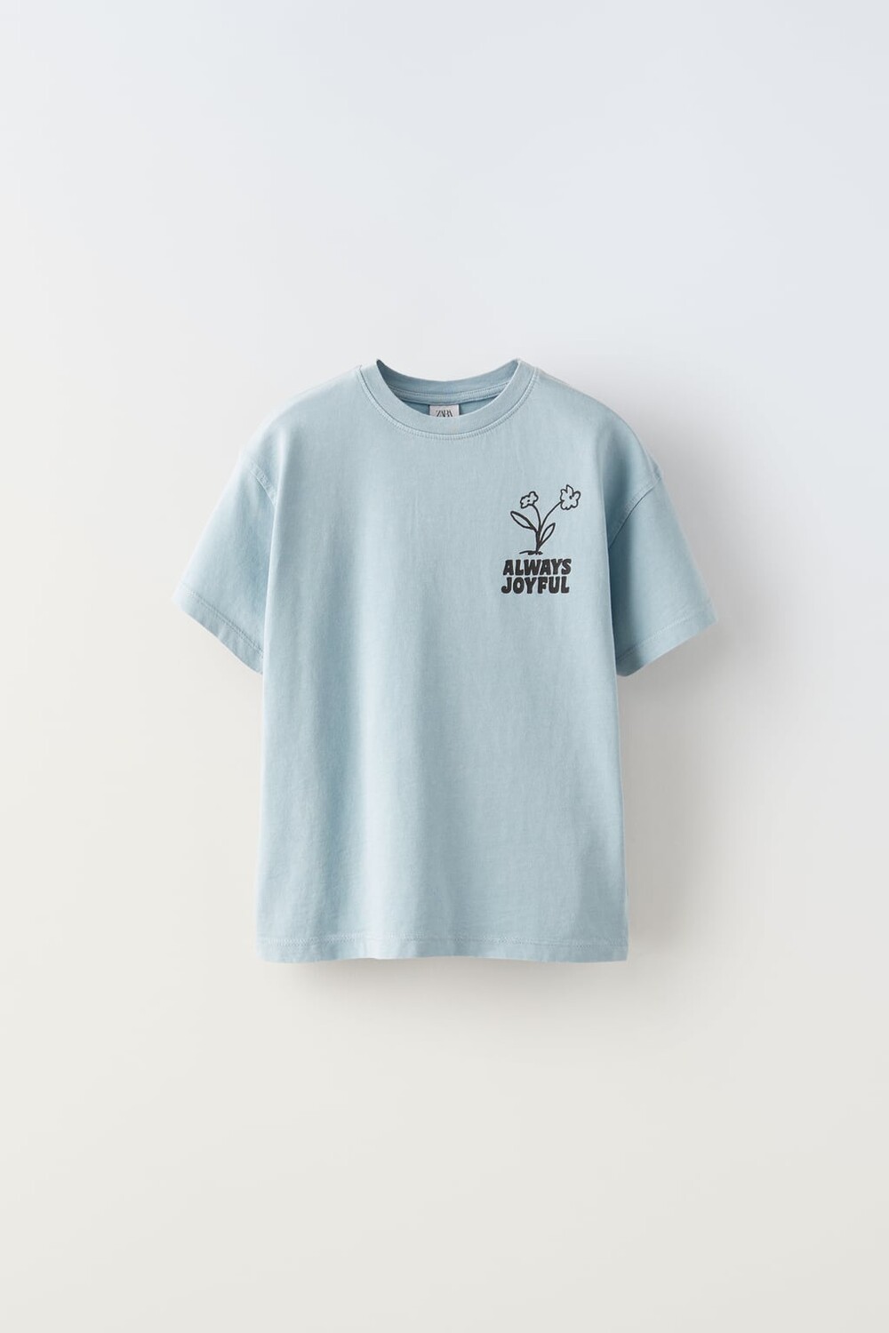 

Выцветанная футболка ZARA, синий