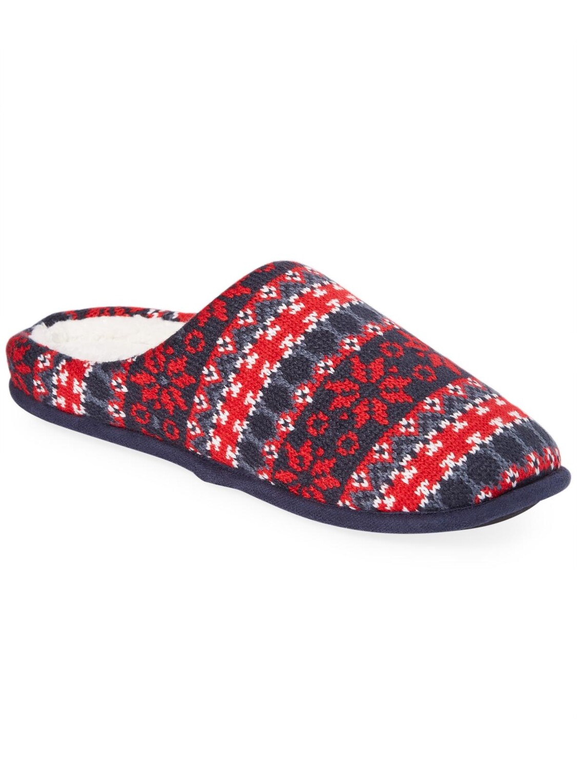 

Мужские шлепанцы Fair Isle без шнуровки Club Room, цвет Red/Navy