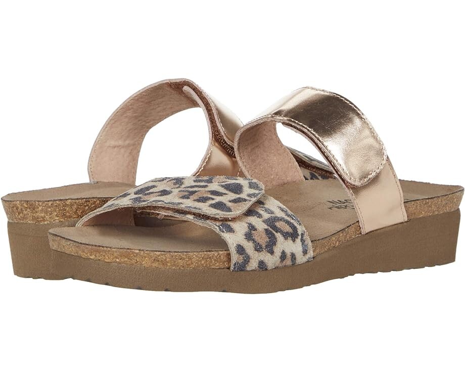 

Туфли Naot Althea, цвет Cheetah Suede/Rose Gold Leather